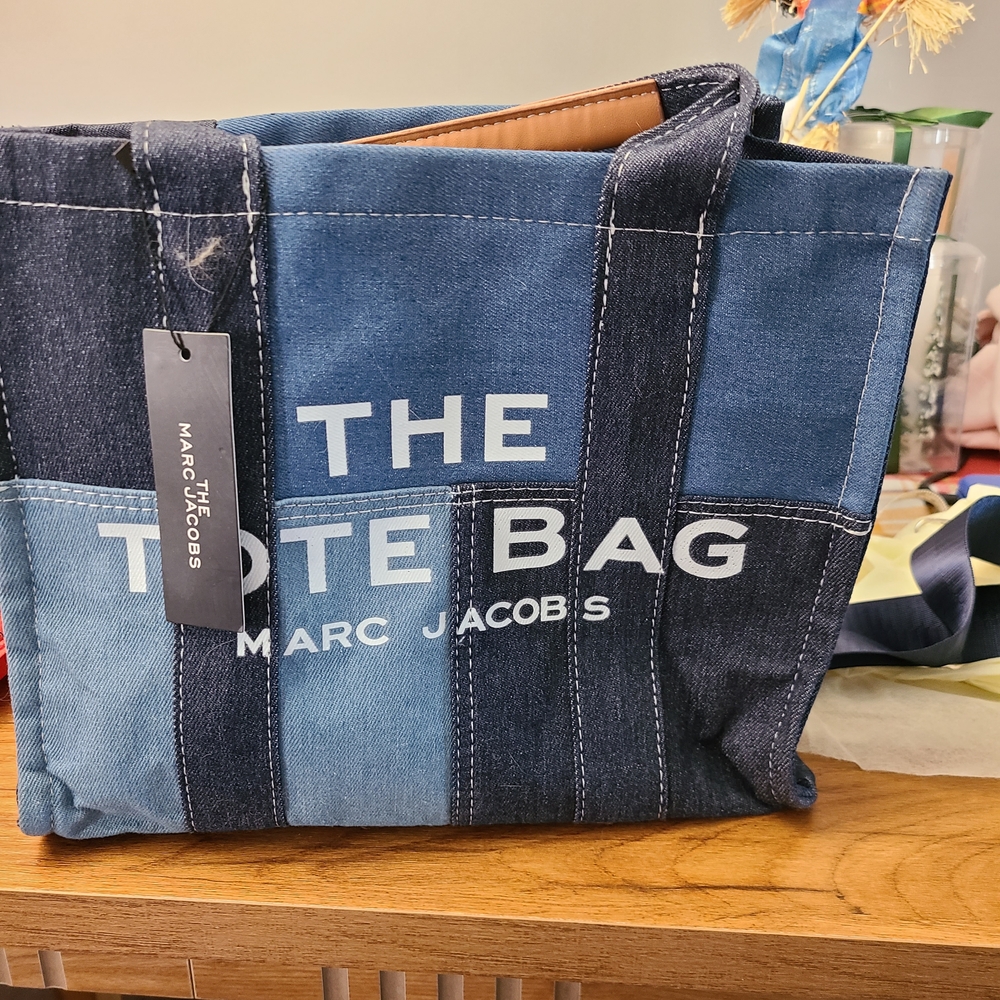Marc Jacobs Patchwork Denim Tote Bag. ( Fake )